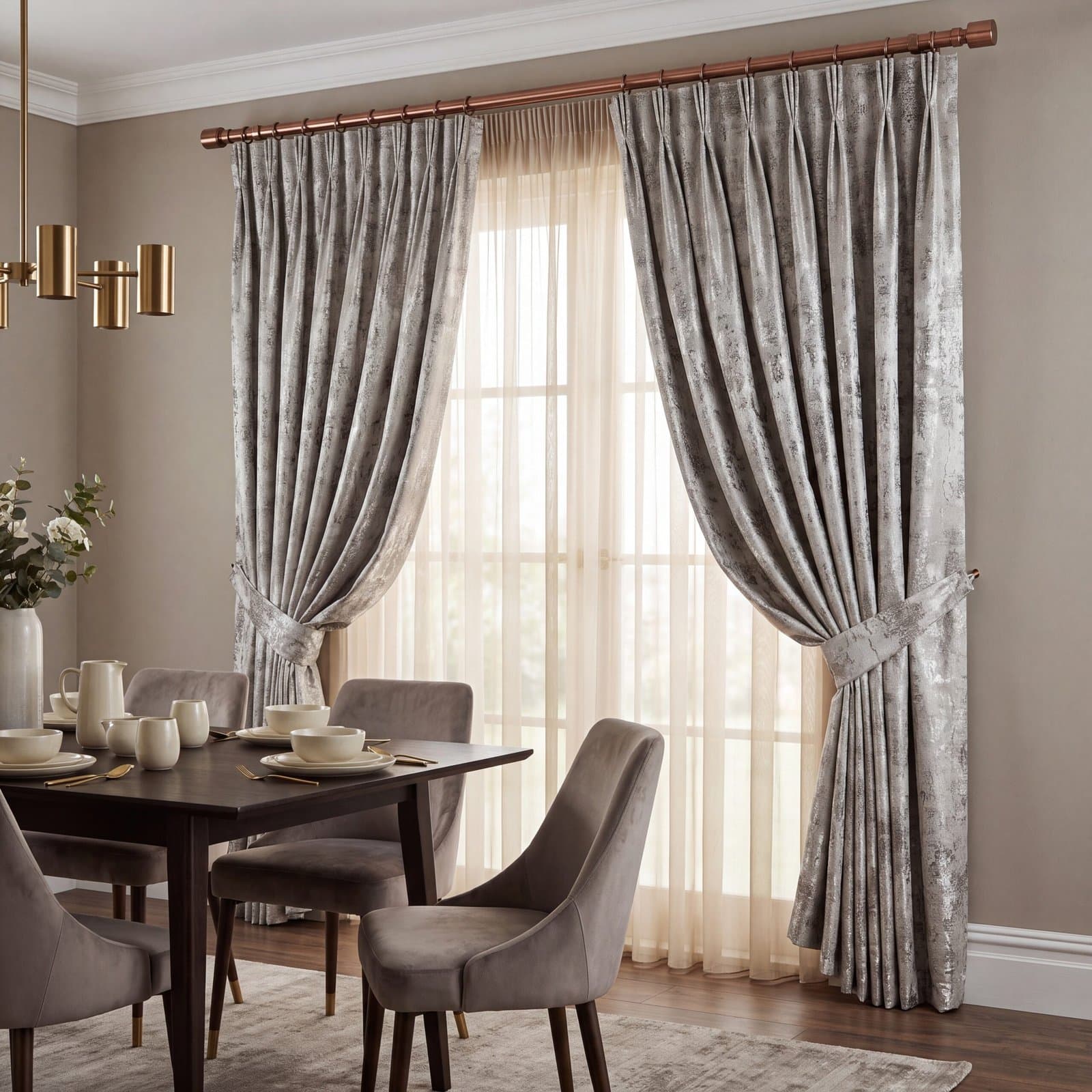 Abstract Marble Fabric Curtain TC-1013308